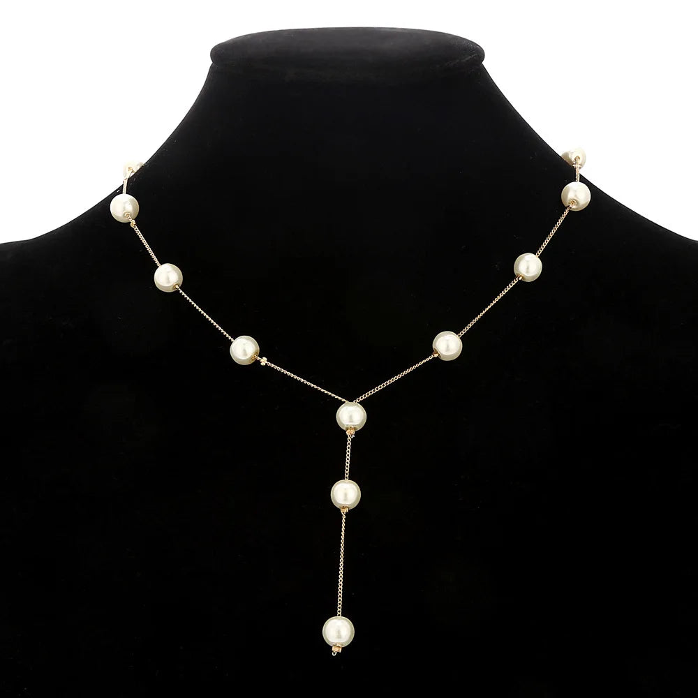 UK Three-Piece Set Boutique Fashion Sweet Ol Elegant Pearl Multi-Layer Elegant Necklace Earrings Bracelet Set Custom Jewelry Vera Lux
