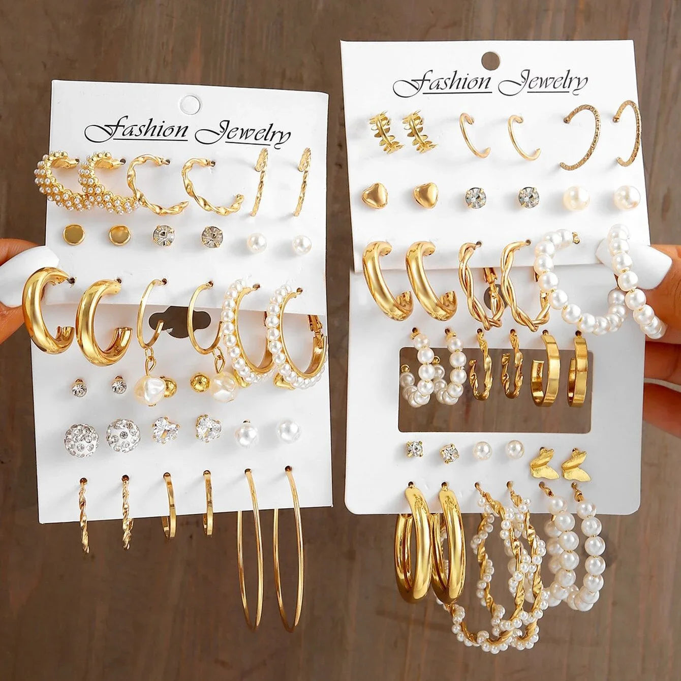 24-Pair Vintage-Inspired Small Hoop Earring Set for Women Elegant Geometric Iron Ear Ornaments for Daily Wear Gifts 2024 Jewelry Vera Lux