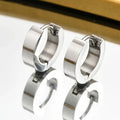 Fashion Trend Hip Hop Cool Stainless Steel Square Stud Earrings Simple Design Of Street Leisure Chic High-grade Jewelry Vera Lux
