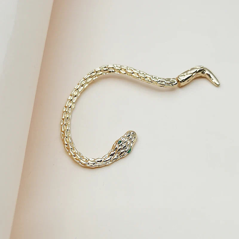 Personalized Gothic Winding Snake Shaped Ear Clip Earrings, Trendy Avant-garde Hip-hop Party Charm, Women's Jewelry Accessories Vera Lux