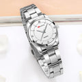 Luxury Women's Watch 29mm Fashionable Stainless Steel Rhinestone Pink Minimalist Girl Clock Outdoor Travel Women Wrist Watches Vera Lux