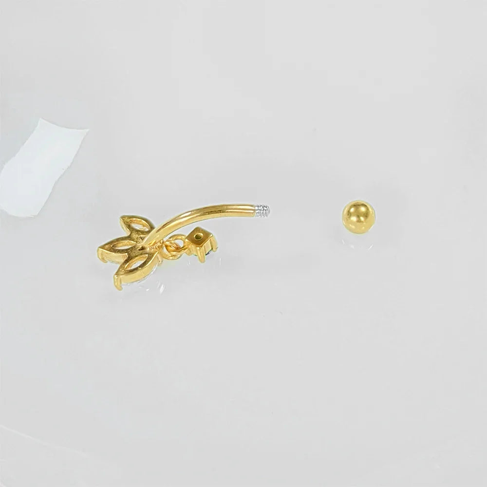 Rook piercing Butterfly Ear Cartilage Eyebrow Tragus Helix Piercing Stud Curved barbell Wholesale Body  Jewelry Vera Lux