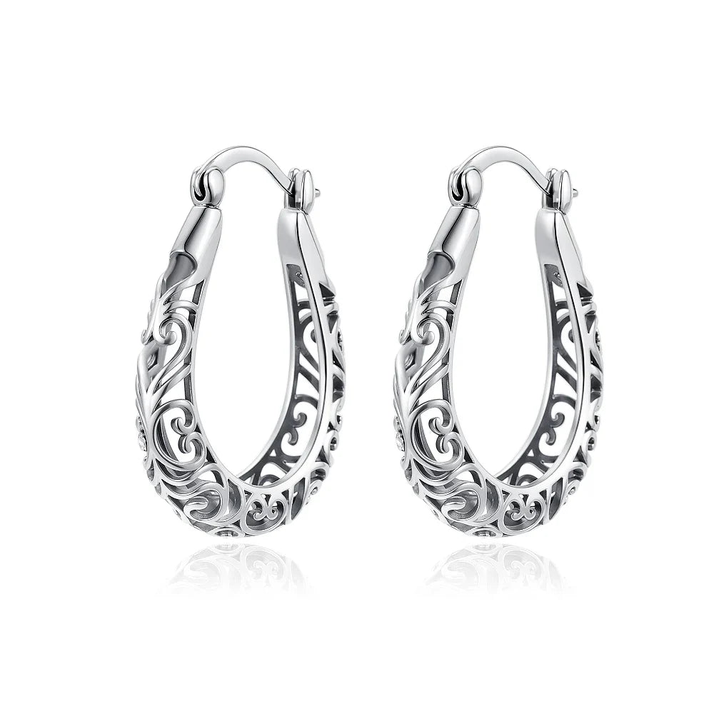 2026 New 925 Silver Elephant Cherry Blossom Butterfly Heart Earrings, a delicate choice for women's fashion jewelry Vera Lux