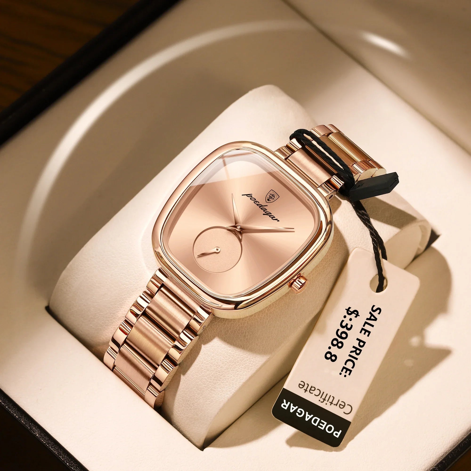 POEDAGAR Luxury Watch for Woman Waterproof Stainless Steel Quartz Ladies Watch High Quality Women's Watches Elegant Female Clock Vera Lux