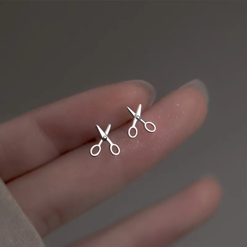 Creative Mini Scissors Stud Earrings for Women Girl Vera Lux