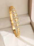 1pieces/set women's wedding jewelry party holiday Valentine's Day gift stainless steel bracelet plated with 18K gold bracelet Vera Lux