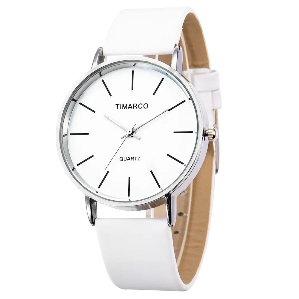 Luxury Women Watches 2025 New Stylish Silver Minimalist Business Ladies Quartz Watch Breathable Leather Steel Clock Reloj Mujer Vera Lux