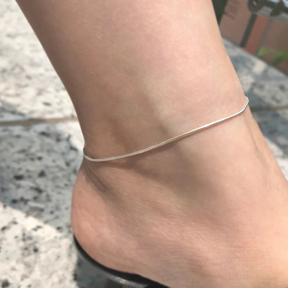 Snake Chain Anklet Stainless Steel Adjustable Chain Ankle Gifts for Women Girls Jewelry Accessories Wholesale Dropshipping Vera Lux