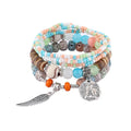 Boho Tree Of Life Bracelet Set For Women Fashion Tassels Charm Wooden Beads Elastic Chain Bangle Girl Trendy Party Jewelry Vera Lux