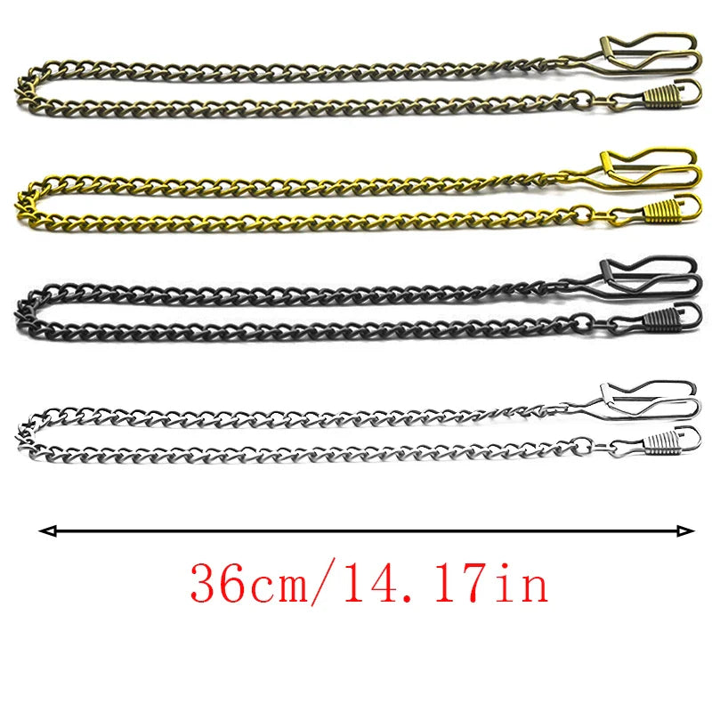 Vintage Bronze Steampunk Pocket Watch Waist Chain Replacement Chain Waist Chain Vera Lux