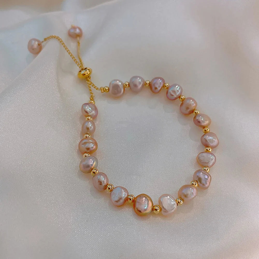 Elegant Pearl Bracelet Baroque Simulated Pearl Women Bracelet Bangles Ladies Fashion Charm Jewelry For Birthday Party Gifts Vera Lux