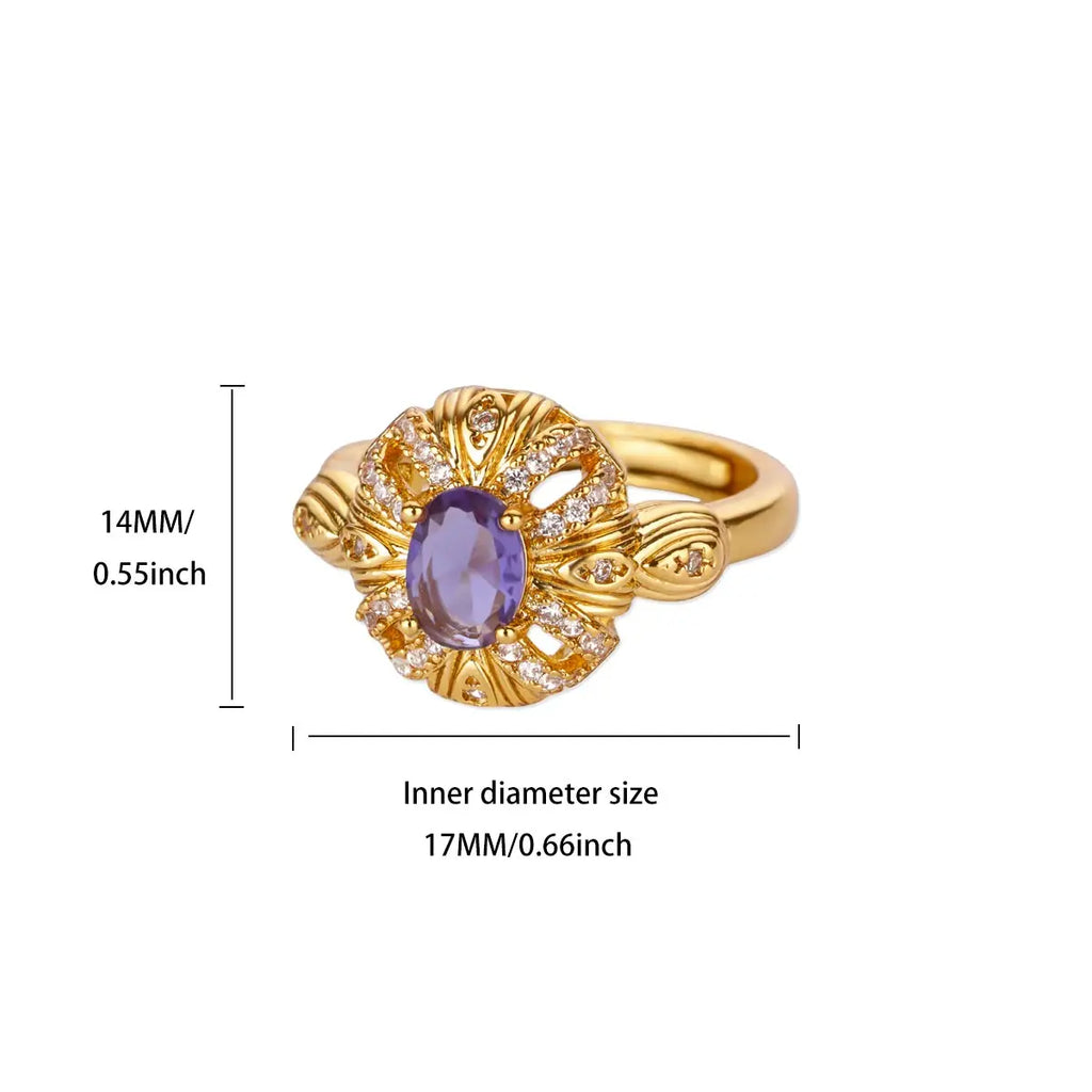Gothic Stainless Steel Opening Finger Rings for Women Vintage Geometric Adjustable Finger Ring Trendy Punk Jewelry Gifts Vera Lux