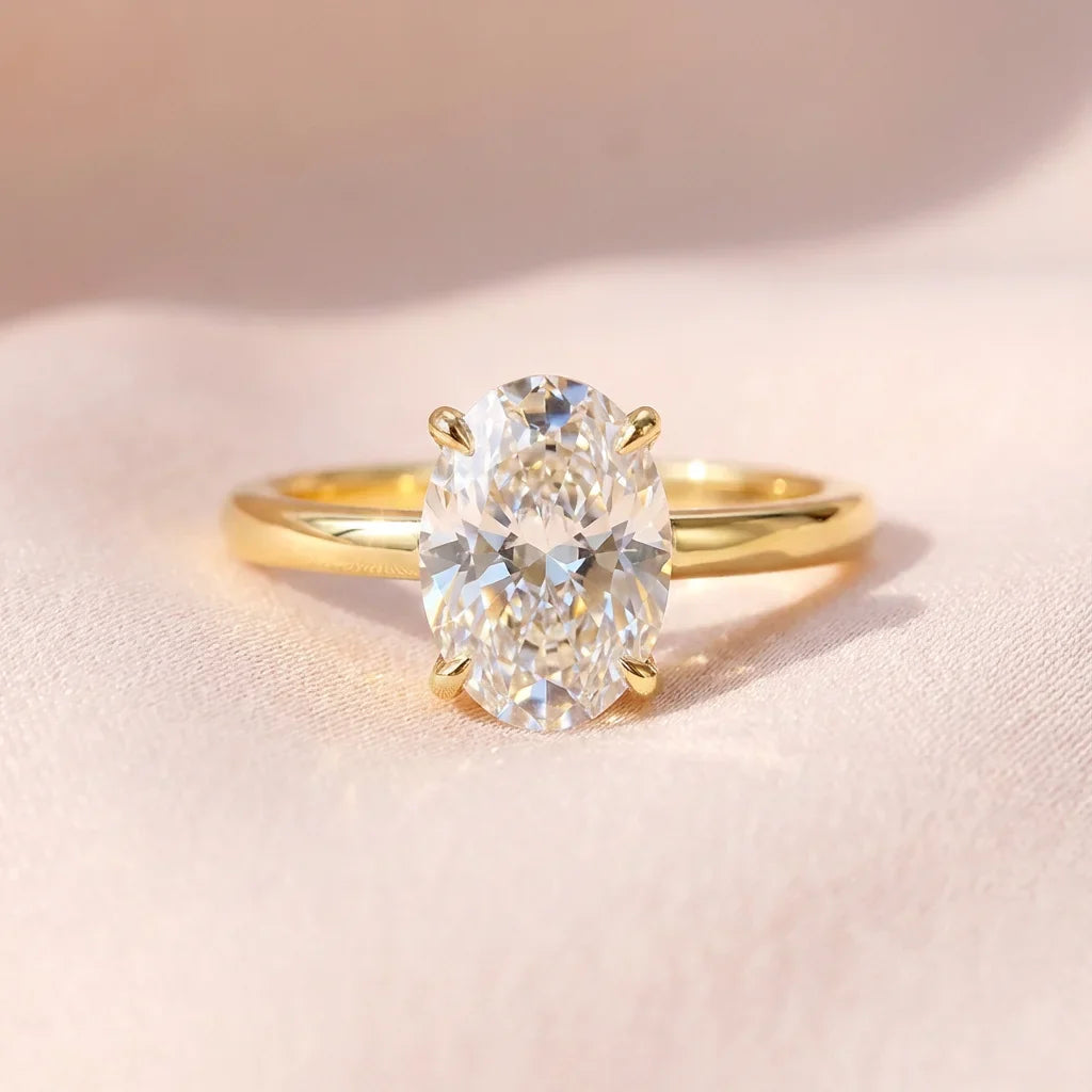 925 Sterling Silve Zircon Gorgeous Shiny Oval Stone Rings For Women Engagement Wedding Luxury High Quality Fine Jewelry Gift Vera Lux