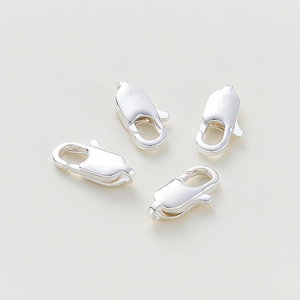 10pcs/lot 14K 18K Gold Plated Lobster Clasps Jump Rings End Chain Connector Hooks For DIY Necklace Bracelet Making Components Vera Lux
