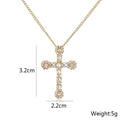 NEWBUY Unique Design Eagle Heart Cross Pendant Gold Color 316L Stainless Steel Chain Necklace CZ Party Jewelry Femme Bijoux Vera Lux