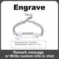Customized Heart Bracelet for Little Girl Boy, Engravable ID Name Bracelet, Personalized Stainless Steel Chain Birthday Gift Vera Lux