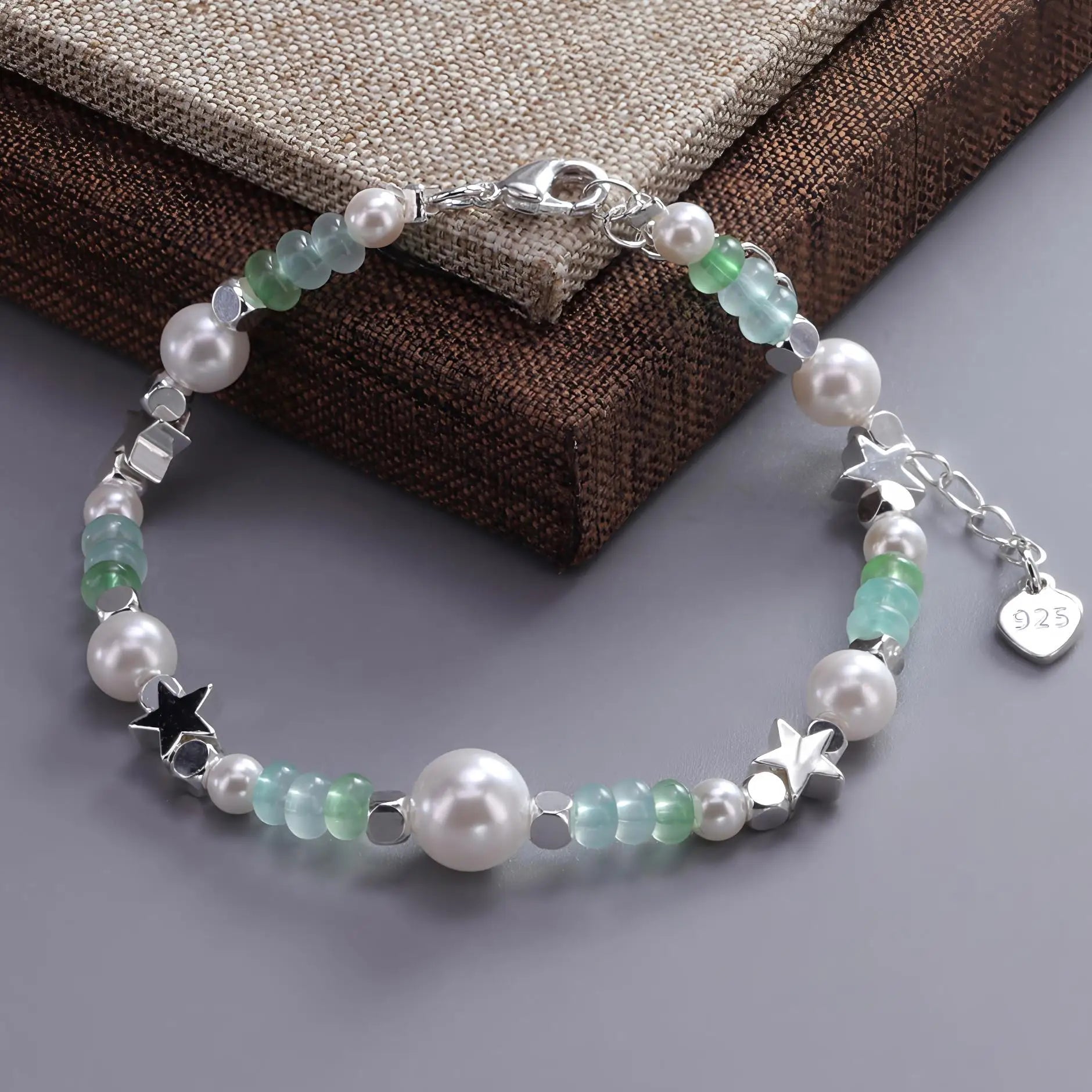 925 Sterling Silver Star Bead Bracelet For Women Fragmented Silver Sweet Romantic Versatile Trend Jewelry Gifts Dropshipping Vera Lux