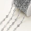 1Meter/Pack 5.5MM 14/18K Gold Plated Brass Rhombus Chain For Jewelry Making Necklace Bracelets Chain Jewelry Making Supplies Vera Lux