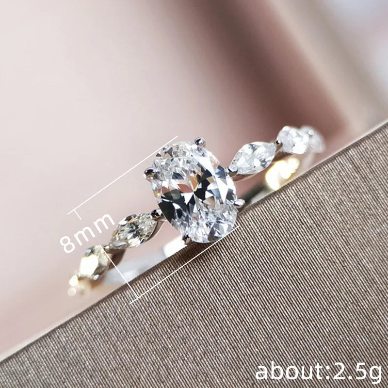 925 Sterling Silver Dainty Women Rings Small AAA Cubic Zircon Delicate Proposal Ring for Lover High Quality Wedding Jewelry Vera Lux