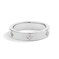 MINTYBOX Clover Moissanite 18k Gold Plated Diamond Wedding Band Ring For Women S925 Silver Engagement Party Fine Jewelry Gift Vera Lux