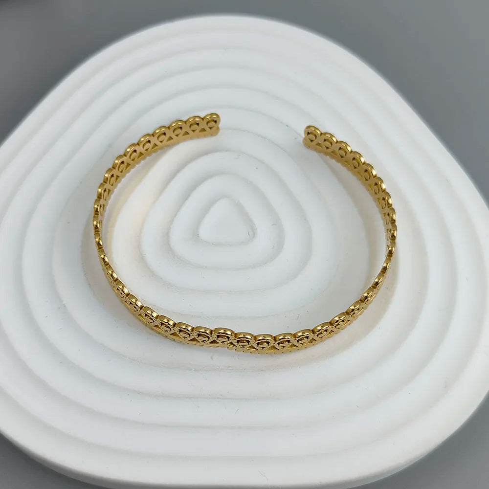 New crown shape stainless steel gold plated 18K bracelet, high quality waterproof silver jewelry, couple gift Vera Lux