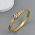 New swan zircon gold-plated stainless steel bracelet 18K, high quality waterproof couple bracelet, wife gift Vera Lux