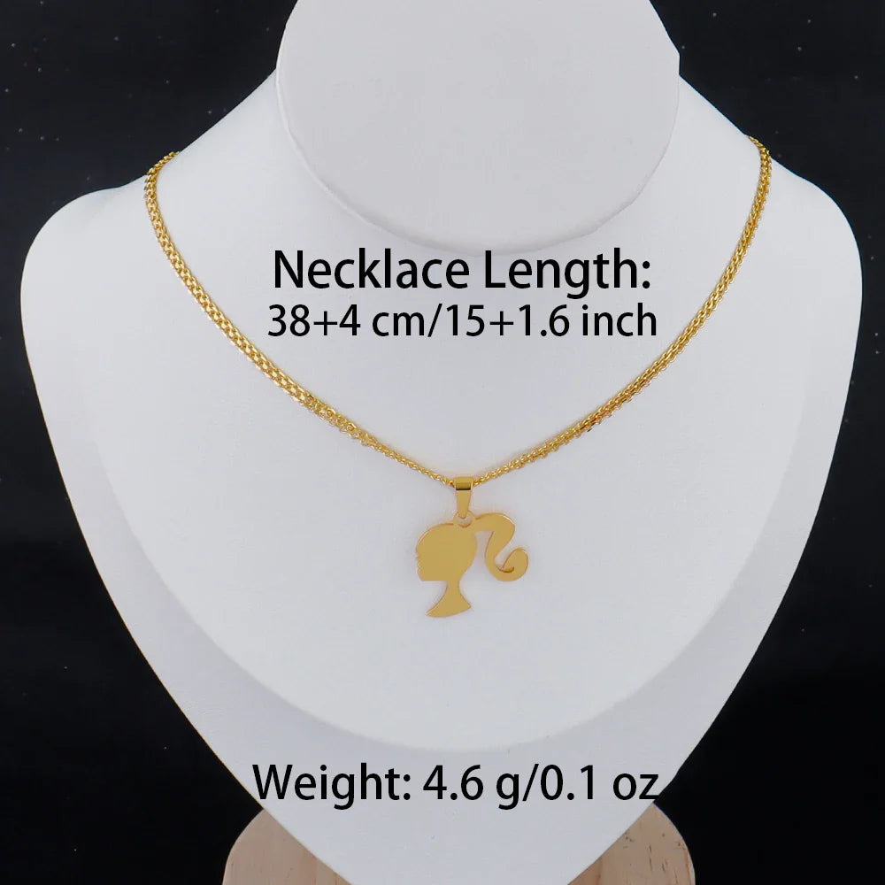 luxury stainless gold letter necklace for women high quality stainless steel Minimalist letters for necklace Daily wear Gift Vera Lux