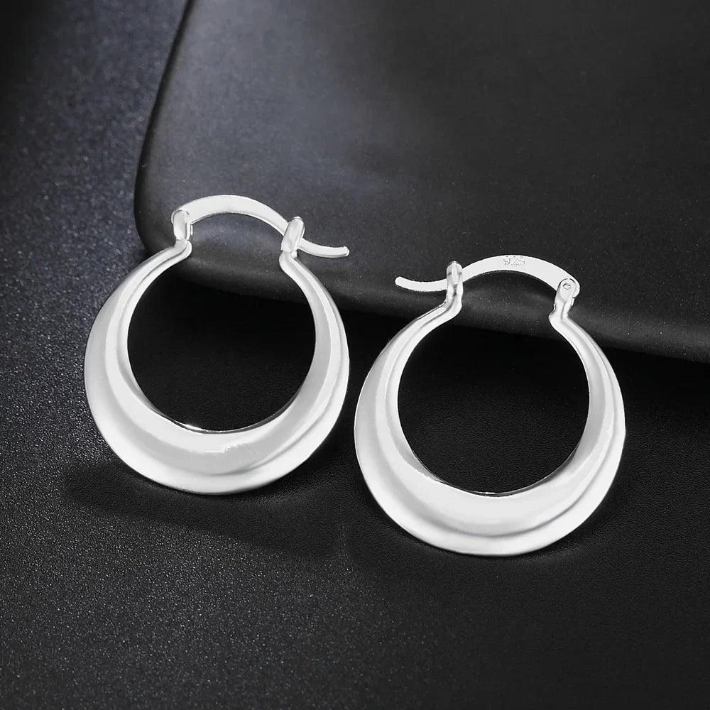 Wholesale hoop 925 Sterling silver cute Earring for women lady wedding beautiful lovely Jewelry nice party noble Vera Lux
