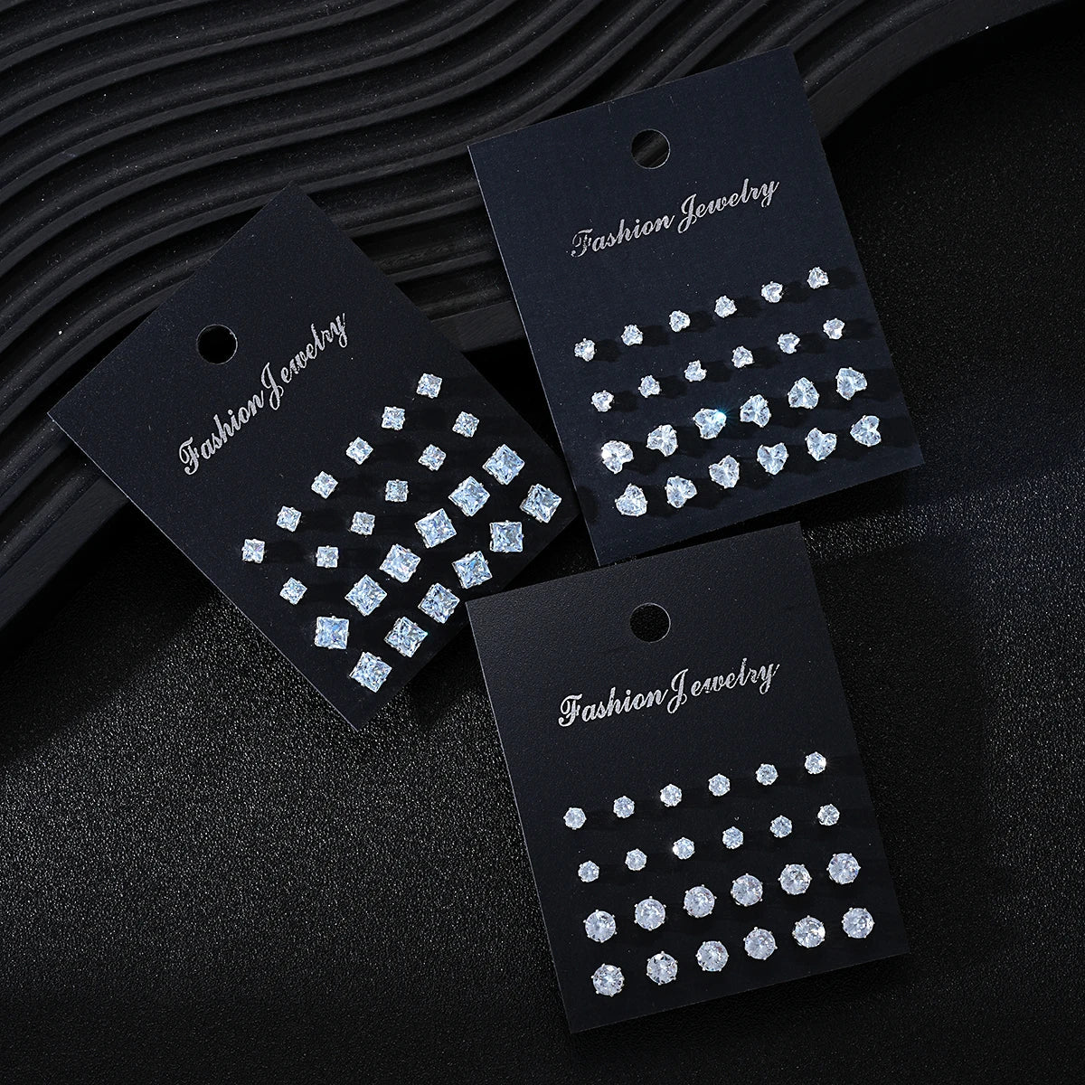 36 Pcs Simple Shiny Rhinestone Stud Earrings Set for Women Fashion Crystal Zircon Pearl Earring New Jewelry Accessories Gifts Vera Lux
