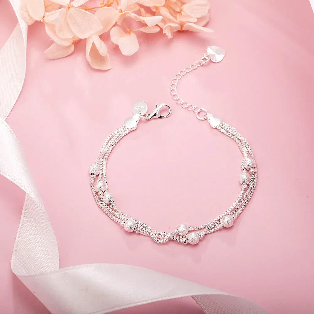8 Inch 18K Gold Bracelet 5MM Sideways Chain Bracelet For Woman Men Fashion Wedding Engagement 925 Sterling Silver Jewelry Gifts Vera Lux