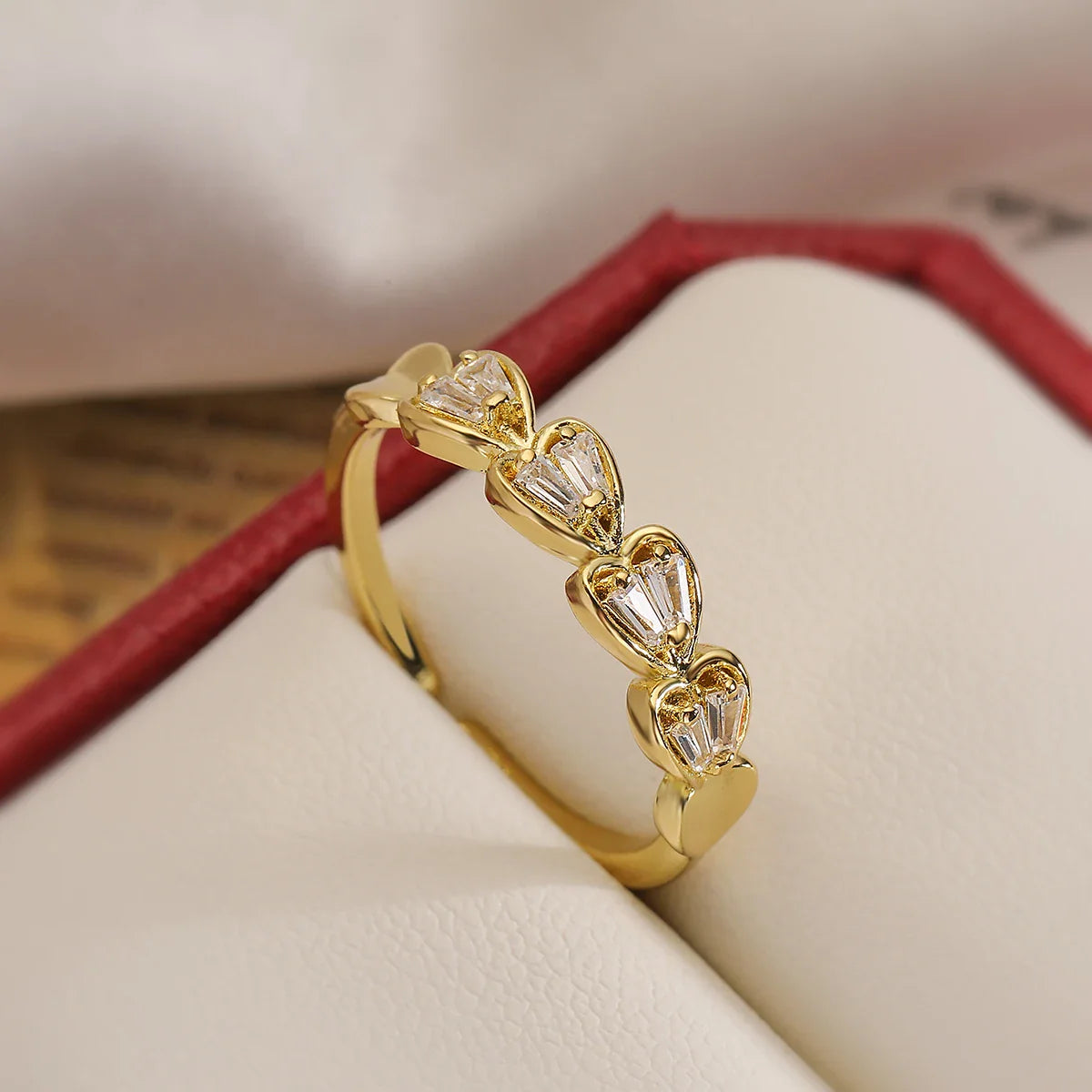 NEWBUY Fashion Gold Color Copper Wedding Jewelry Luxury AAA CZ Zircon Lock & Key Charm Finger Ring Adjustable For Women Girl Vera Lux