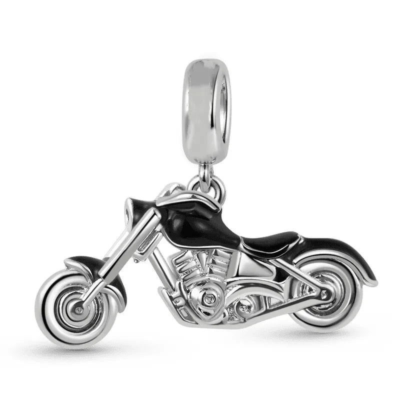 2026 925 Silver Flower, Butterfly, Highland Cow, Motorcycle Pendant Fit European Original Bracelet DIY Jewelry Exquisite Jewelry Vera Lux