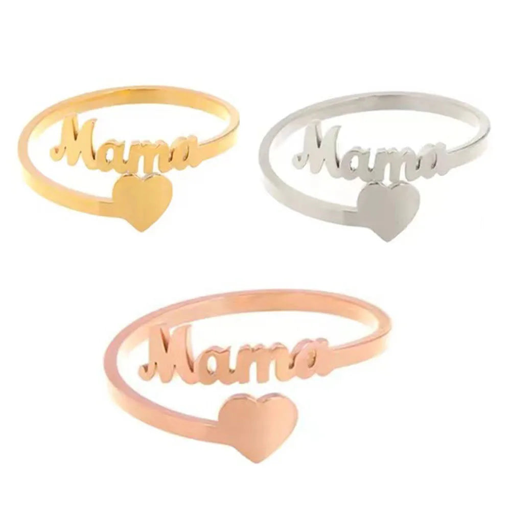 Customized Name Love Ring Personalized Stainless Steel Heart Couple Ring Women Jewelry Valentine's Day Gift Anillos Mujer Vera Lux