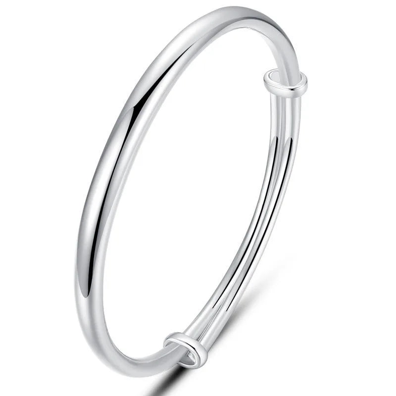 925 Sterling Silver Polishing Charm Bracelets Bangles For Women Elegant Jewelry Accessories Wholesale Jewellery Argent 925 Vera Lux