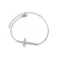 Crystal Cross Bracelets For Women Fashion Gold Plated Stainless Steel Cross Bracelet Vintage Religion Aesthetic Jewelry Gift Vera Lux