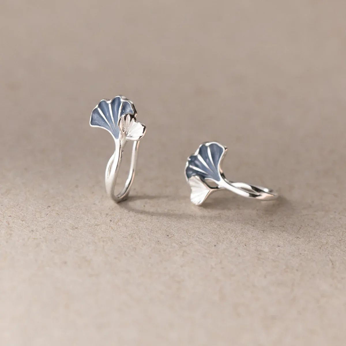 925 Sterling Silver Ginkgo Leaf Stud Earrings For Women Luxury Quality Jewelry Accessories Wholesale 2024 Trend Money 925 Vera Lux