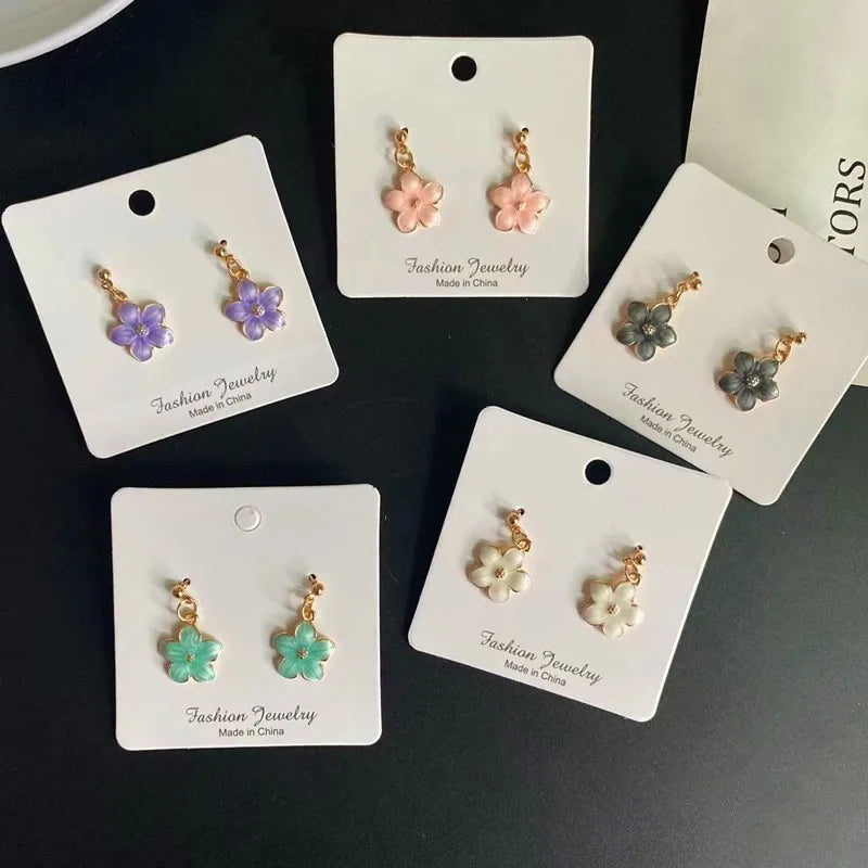 Korean Fashion Choker Necklace for Women Girl Colorful Flower Design Pendant Necklace Cute Romantic Neck Jewelry Wholesale Vera Lux