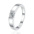 NeeTim 4mm D Color Moissanite Ring for Couple Women Men 925 Sterling Silver Lab Diamond Engagement Wedding Rings Jewelry Bands Vera Lux