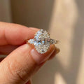 925 Sterling Silver Zirconia Gorgeous Shiny Oval Stone Rings For Women Engagement Wedding Luxury High Quality Fine Jewelry Vera Lux
