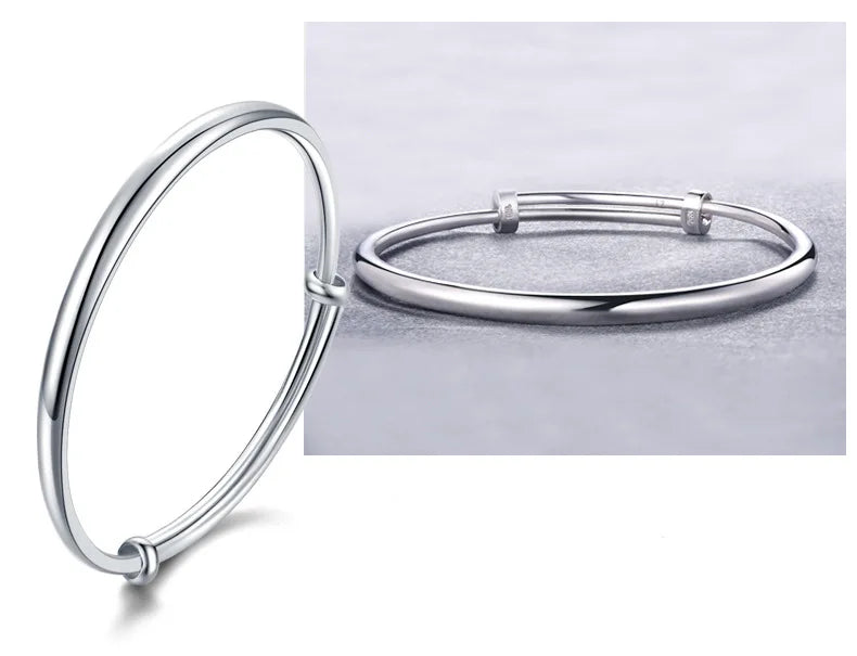 925 Sterling Silver Polishing Charm Bracelets Bangles For Women Elegant Jewelry Accessories Wholesale Jewellery Argent 925 Vera Lux