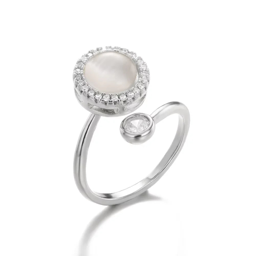 Anti Stress Anxiety Fidget Rings for Women Stainless Steel Sunflower Sun Star Spinner Ring Christmas Jewelry Gifts Dropshipping Vera Lux