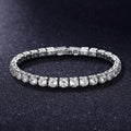 New Luxury Gold Silver Color on Hand Princess Bracelet Bangle for Women Anniversary Gift Jewelry Wholesale Vera Lux