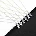 4/5/6/7/8 Pcs Unisex Alloy Best Friend Necklace Pendant Set Creative Trendy Fashion Necklace Jewelry gifts For Friend Vera Lux
