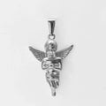 18K Gold Plated 3d Solid Angel Charm Stainless Steel Religious Cupid Angel Pendant Necklace For Men Jewelry Vera Lux