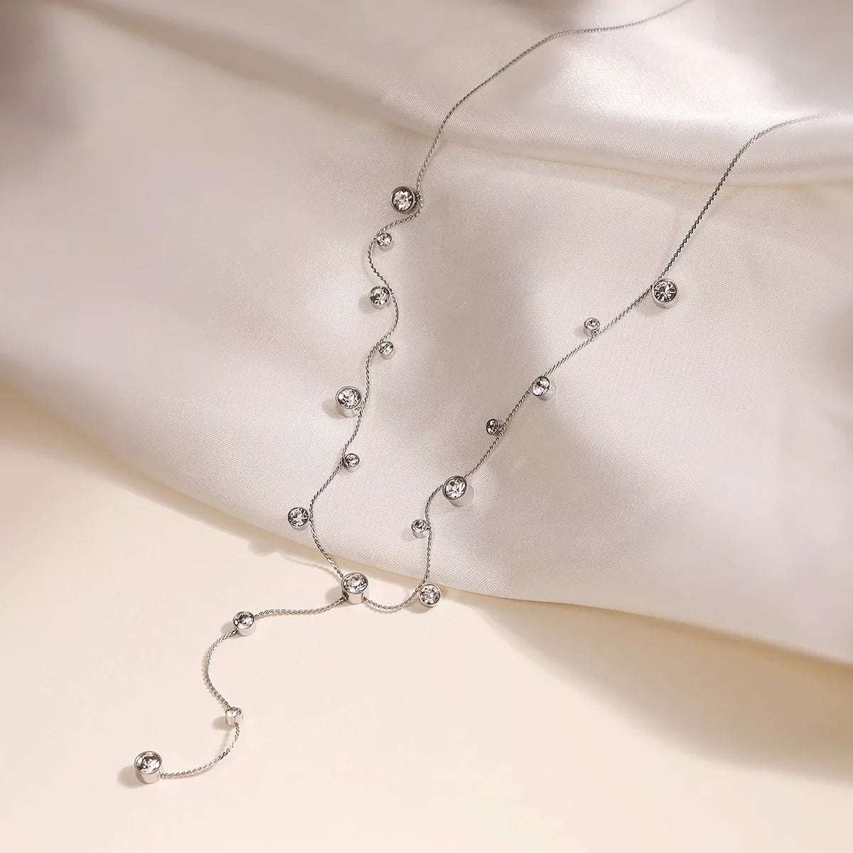 2025 New Arrival Shiny AAA CZ Zircon Silver/Gold Color Choker Necklaces For Elegant Women Stainless Steel Jewelry Vera Lux