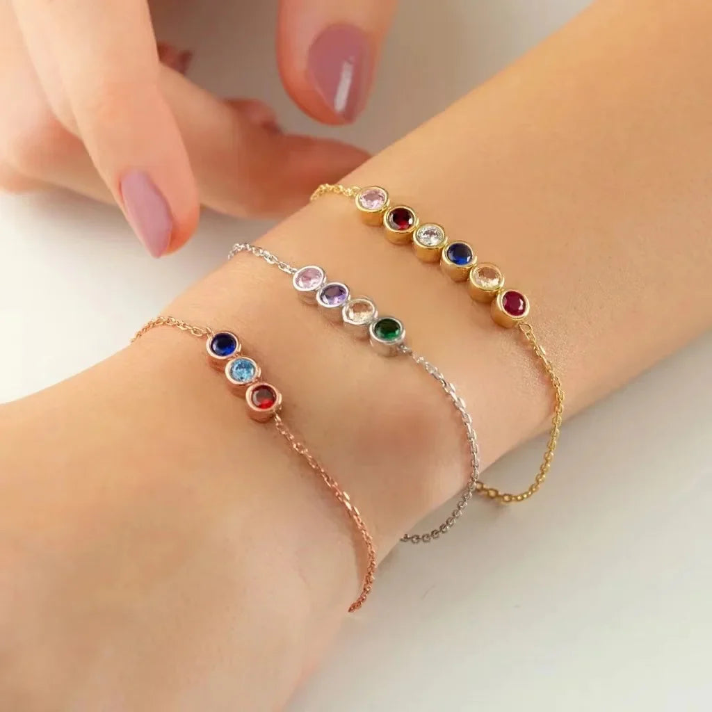 SUNIBI Stainless Steel Charm Crystal Necklace Pendant Birthstone Charms For Jewelry Making Women Earrings DIY Accessories Vera Lux