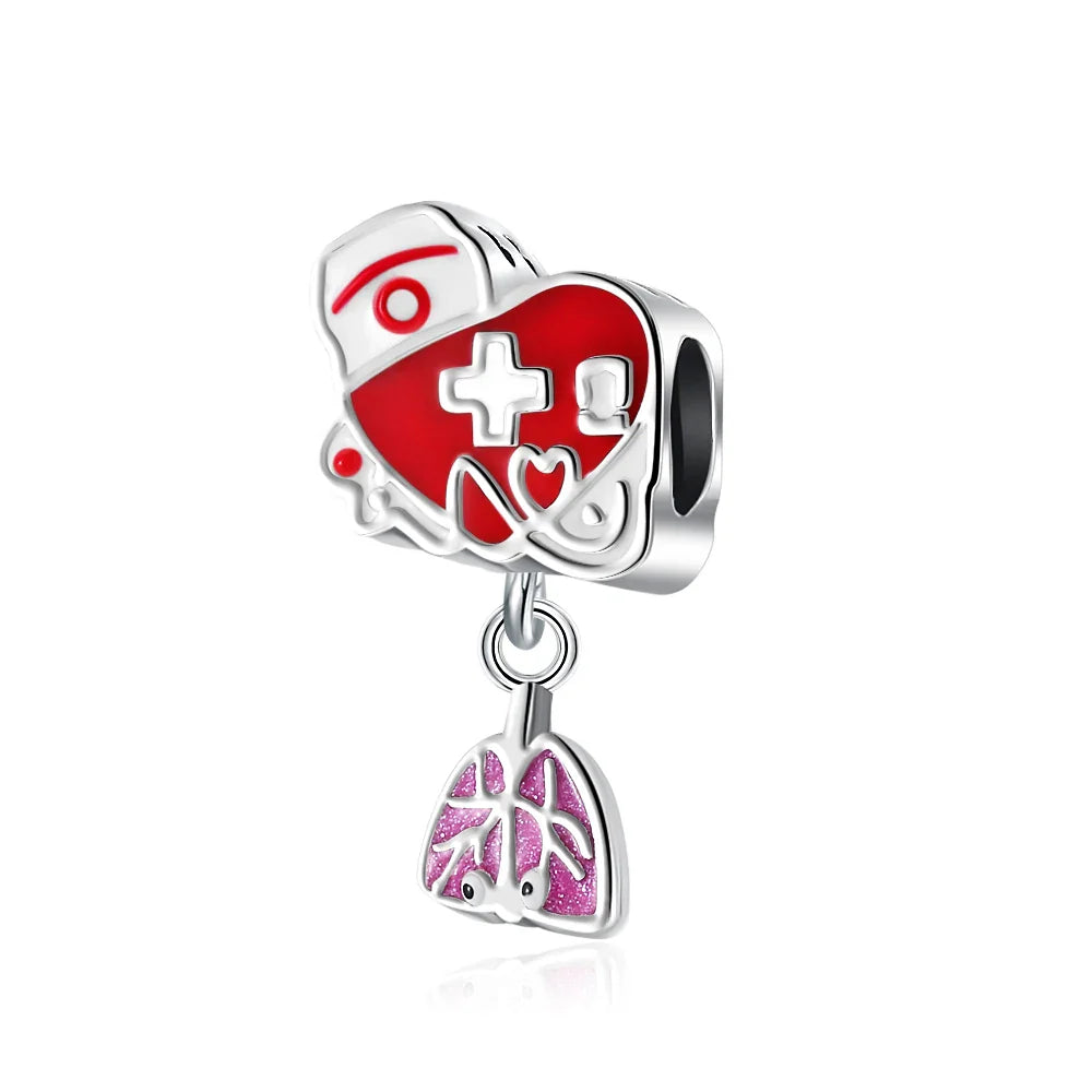 2026 Spring Pink Series Ballon Butterfly Flower Pendant Fit S925 European 925 Sterling Silver Bracelet Bangles Necklace Vera Lux