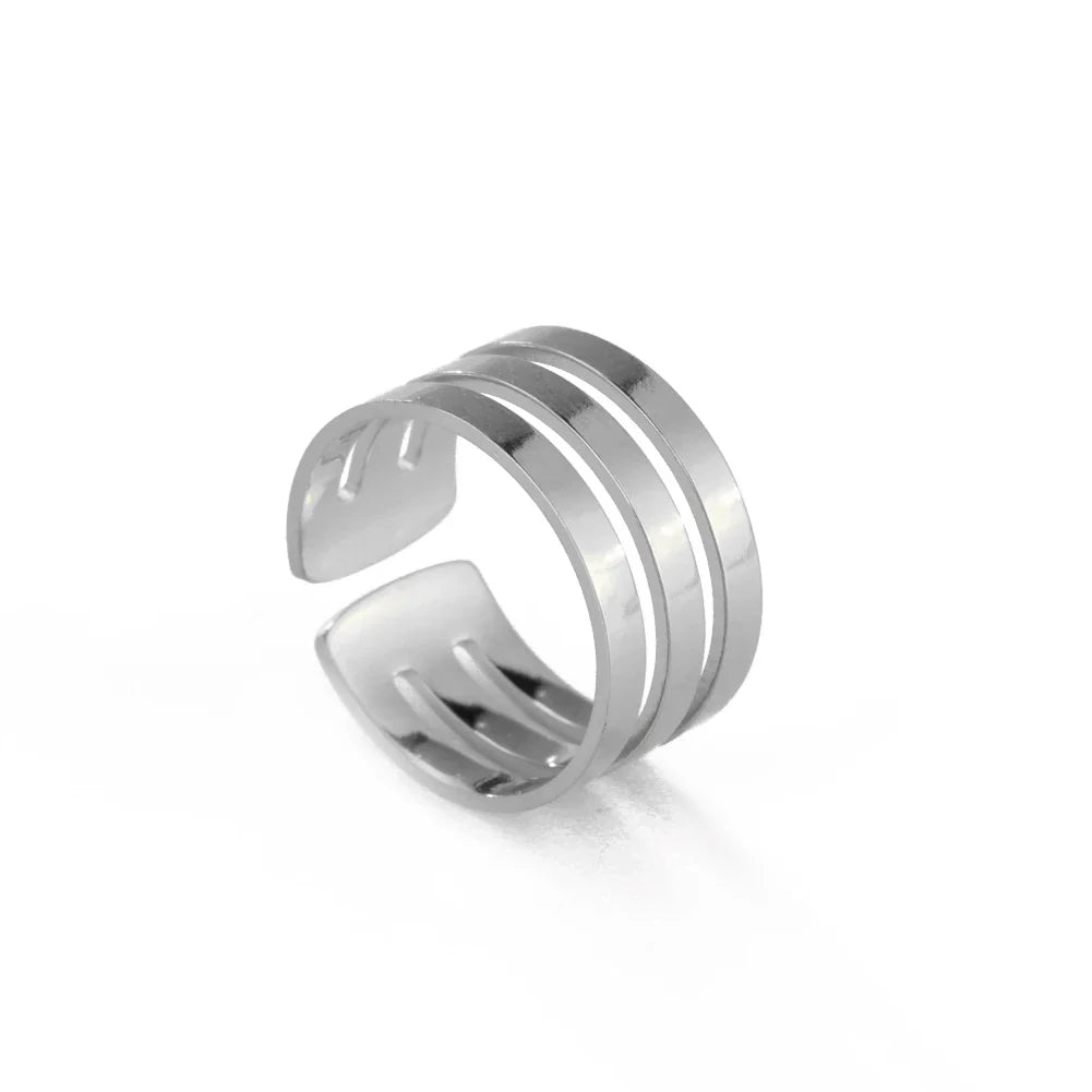 Personalized Finger Ring For Woman Men Family Engrave Name Custom Couple Lover Gift Metal Stainless Steel Gold Color Jewelry Vera Lux