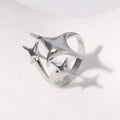New European American Stainless Steel Ring Niche Teenage Design Featuring Star Like Minimalist Cool Personalized Temperament Vera Lux