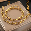 Stainless Steel Necklace Fine Minimalist Single Chain Necklace Fine Colorfast High Quality Adjustable Necklace For Women Jewelry Vera Lux